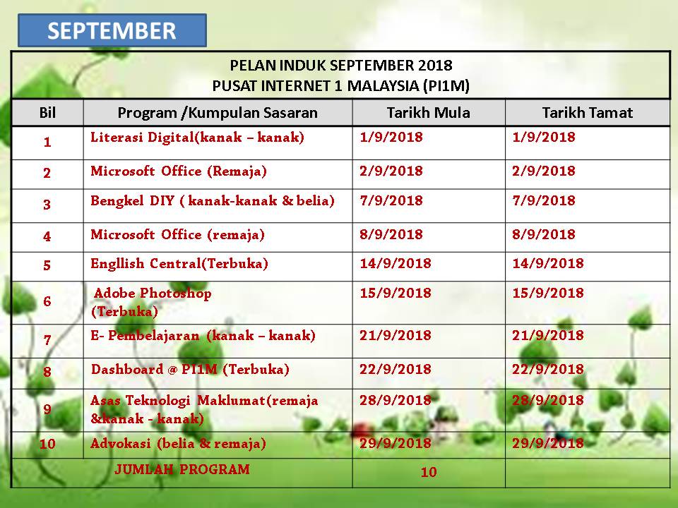 SEPTEMBER