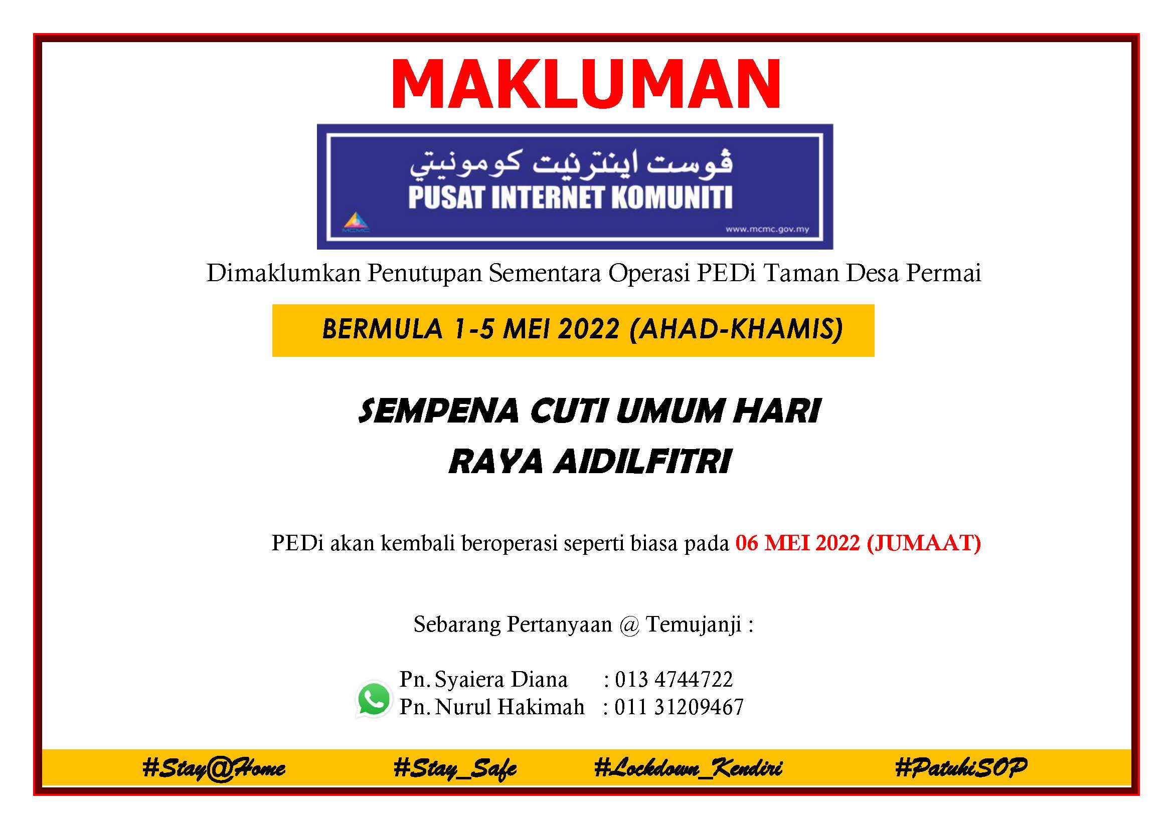 Cuti Raya 1 5 Mei